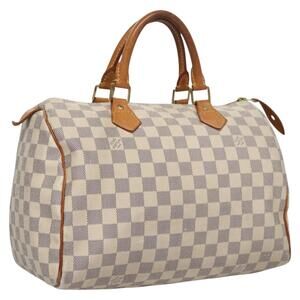 LOUIS VUITTON Damier Azur Speedy 30 Hand Bag N41533